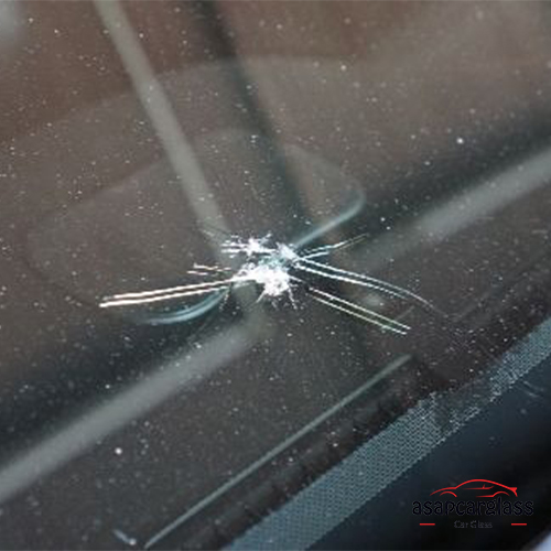 Cracked glass
